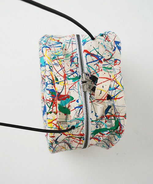 macromauro マクロマウロ.DRAM BAG M SPLASH[ECRU]