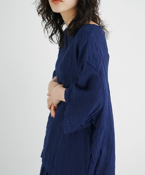 suzuki takayuki.スズキタカユキ.pullover blouse [S221-11/navy]