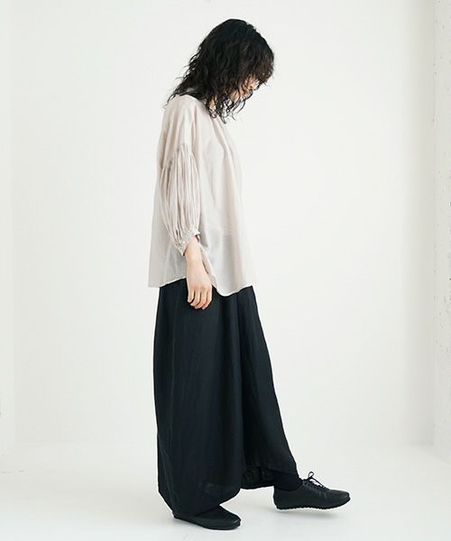suzuki takayuki.スズキタカユキ.puff-sleeve blouse [S221-13/ice grey]