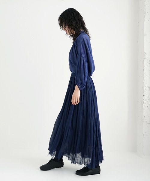 suzuki takayukiスズキタカユキlong skirtⅠ [S221-38/navy]suzuki