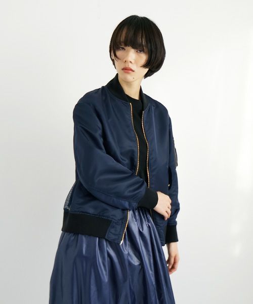 SWANLAKE スワンレイク.MA-1[JK-1302/NAVY]