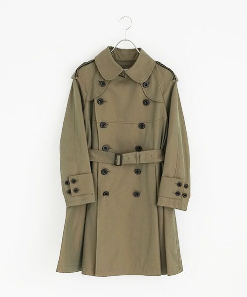 SWANLAKE スワンレイク.Circular trench coat[CO-734/Khaki]
