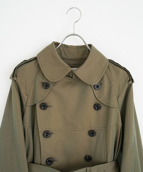 SWANLAKE スワンレイク.Circular trench coat[CO-734/Khaki]