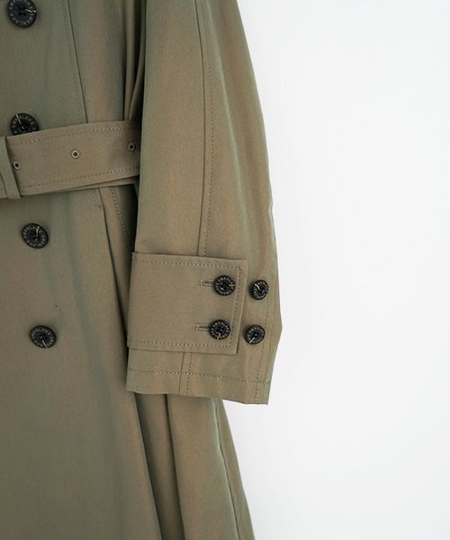 SWANLAKE スワンレイク.Circular trench coat[CO-734/Khaki]