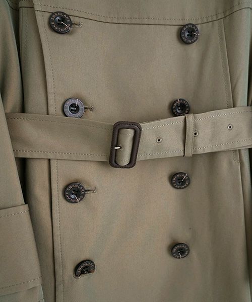 SWANLAKE スワンレイク.Circular trench coat[CO-734/Khaki]