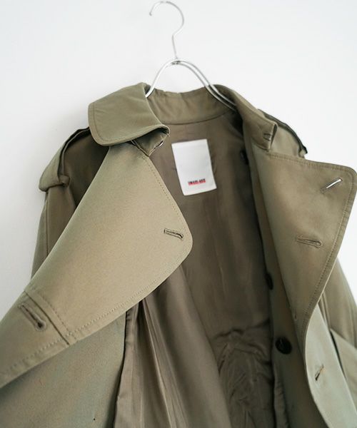 SWANLAKE スワンレイク.Circular trench coat[CO-734/Khaki]