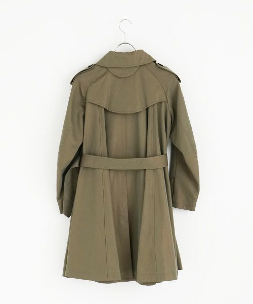 SWANLAKE スワンレイク.Circular trench coat[CO-734/Khaki]
