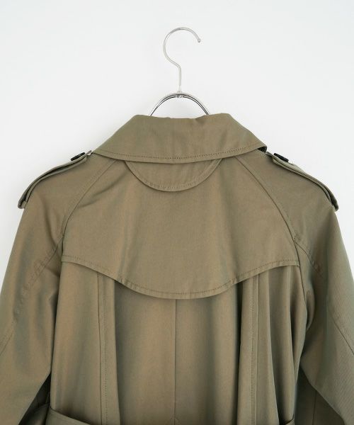 SWANLAKE スワンレイク.Circular trench coat[CO-734/Khaki]
