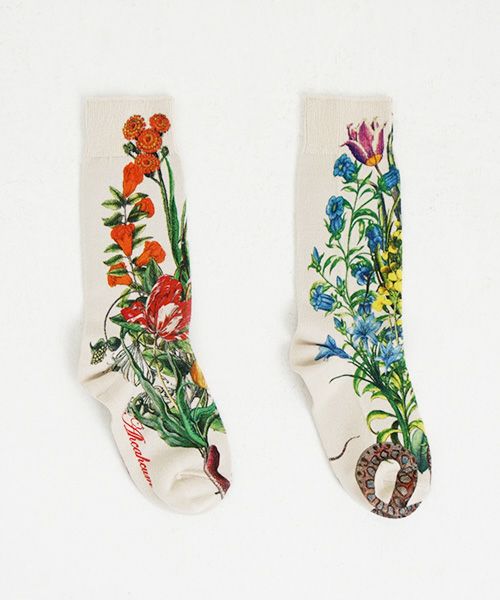 AHCAHCUMあちゃちゅむflower socks[01シロ]あちゃちゅむ 最新