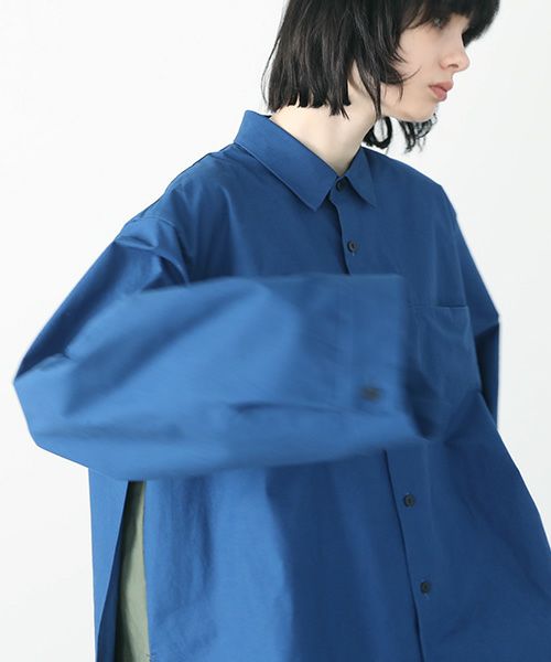 VUy.ヴウワイ.two slit shirt vuy-a22-s01[BLUE]_