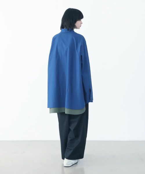 VUy.ヴウワイ.two slit shirt vuy-a22-s01[BLUE]_
