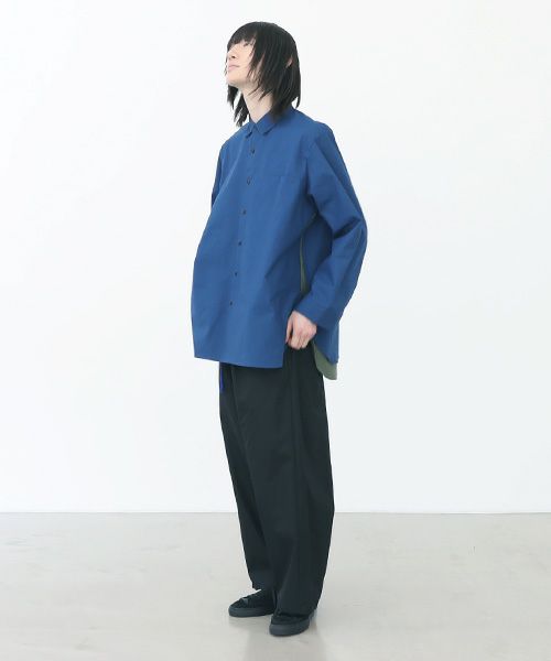 VUy.ヴウワイ.two slit shirt vuy-a22-s01[BLUE]_