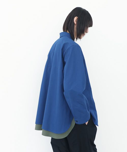 VUy.ヴウワイ.two slit shirt vuy-a22-s01[BLUE]_