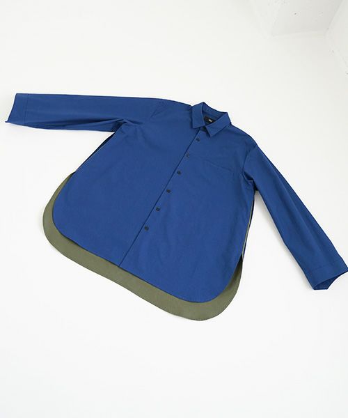 VUy.ヴウワイ.two slit shirt vuy-a22-s01[BLUE]_