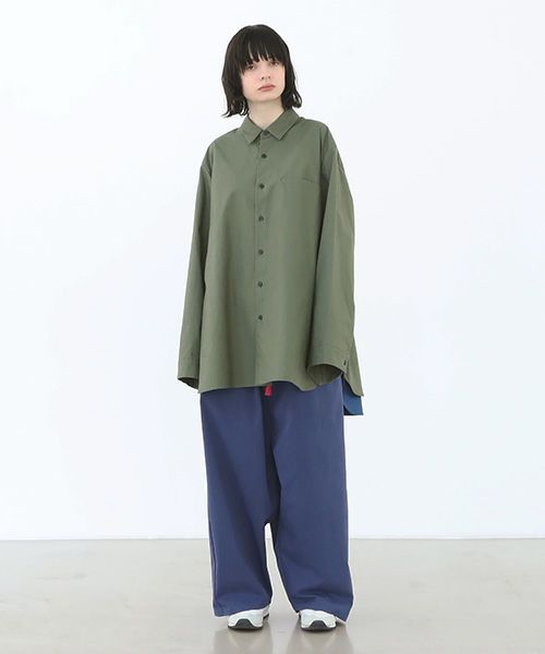 VUy.ヴウワイ.two slit shirt vuy-a22-s01[GREEN]_