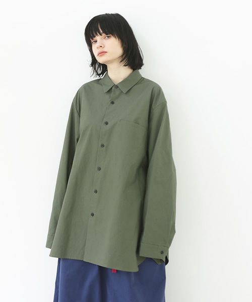 VUy.ヴウワイ.two slit shirt vuy-a22-s01[GREEN]_