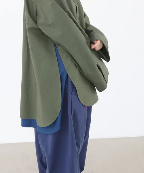 VUy.ヴウワイ.two slit shirt vuy-a22-s01[GREEN]_