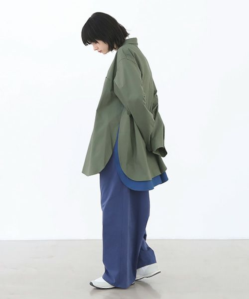 VUy.ヴウワイ.two slit shirt vuy-a22-s01[GREEN]_