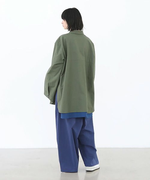VUy.ヴウワイ.two slit shirt vuy-a22-s01[GREEN]_