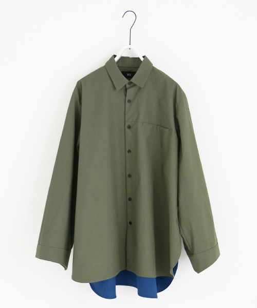 VUy.ヴウワイ.two slit shirt vuy-a22-s01[GREEN]_
