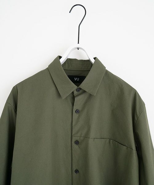 VUy.ヴウワイ.two slit shirt vuy-a22-s01[GREEN]_