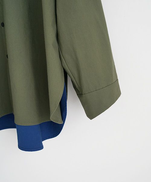 VUy.ヴウワイ.two slit shirt vuy-a22-s01[GREEN]_