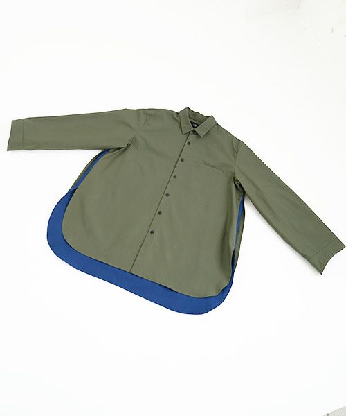 VUy.ヴウワイ.two slit shirt vuy-a22-s01[GREEN]_