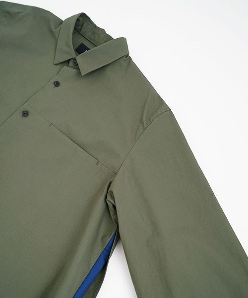 VUy.ヴウワイ.two slit shirt vuy-a22-s01[GREEN]_