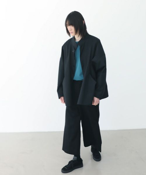 VUy.ヴウワイ.bluson shirt vuy-a22-s03[BLACK]