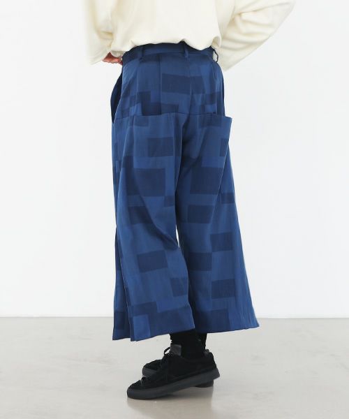 VUy.ヴウワイ.box slit psnts vuy-a22-p02[BLUE]_