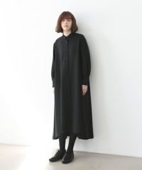 Mochi.モチ.fishtail dress [ma22-op-01/black・1]