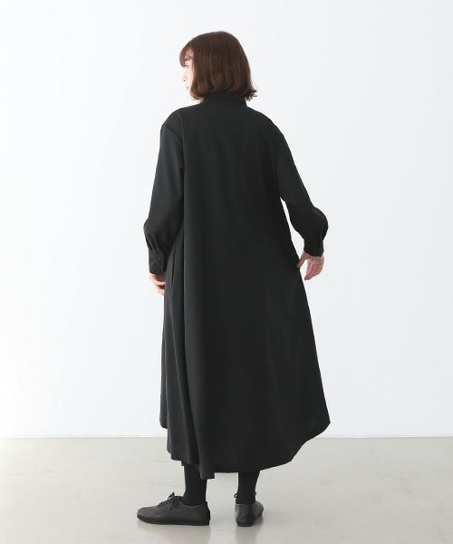 Mochi.モチ.fishtail dress [ma22-op-01/black・1]