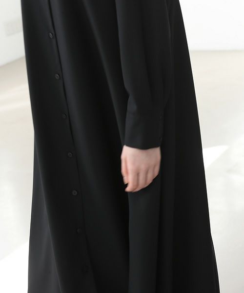 Mochi.モチ.fishtail dress [ma22-op-01/black・1]