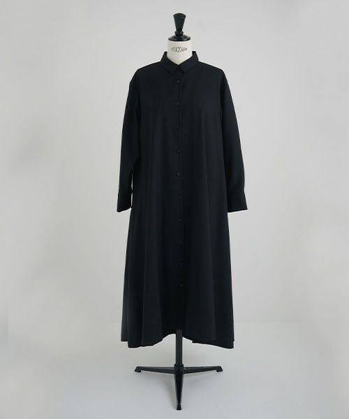 Mochi.モチ.fishtail dress [ma22-op-01/black・1]