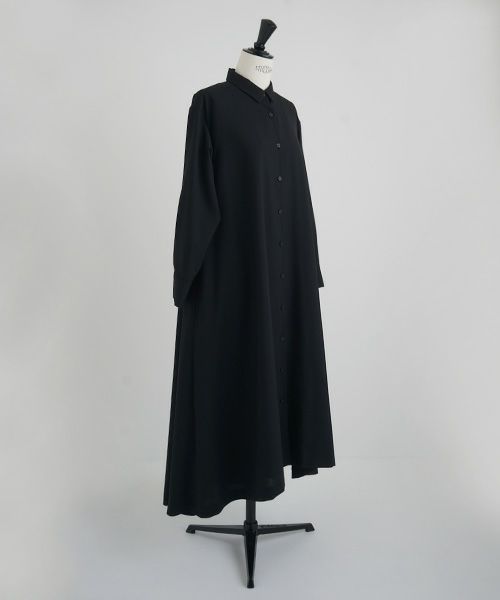 Mochi.モチ.fishtail dress [ma22-op-01/black・1]