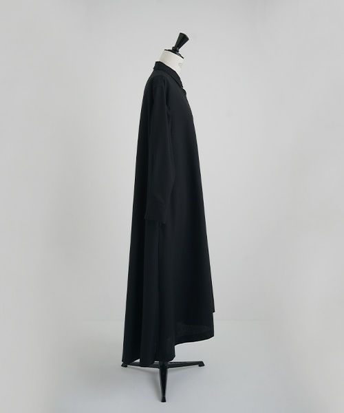Mochi.モチ.fishtail dress [ma22-op-01/black・1]