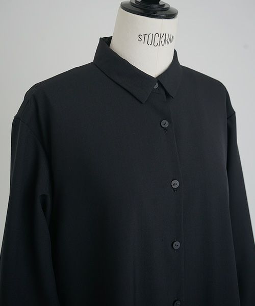 Mochi.モチ.fishtail dress [ma22-op-01/black・1]