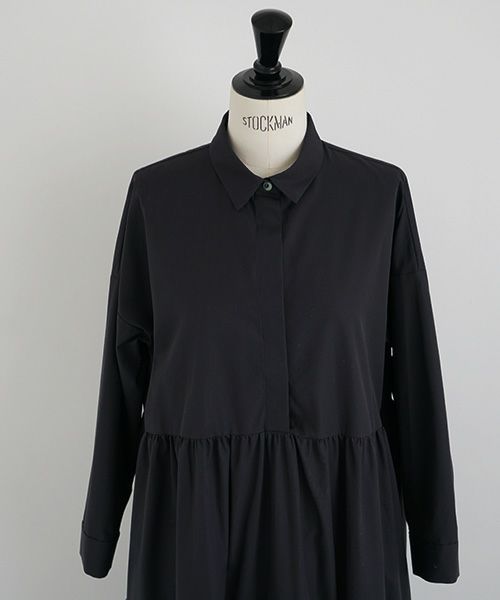 Mochi.モチ.tiered dress [ma22-op-03/black・2]