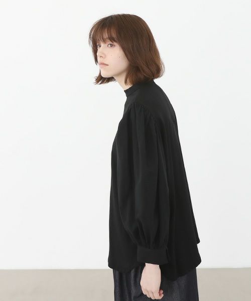 Mochi.モチ.volume sleeve tops [ma22-to-01/black]