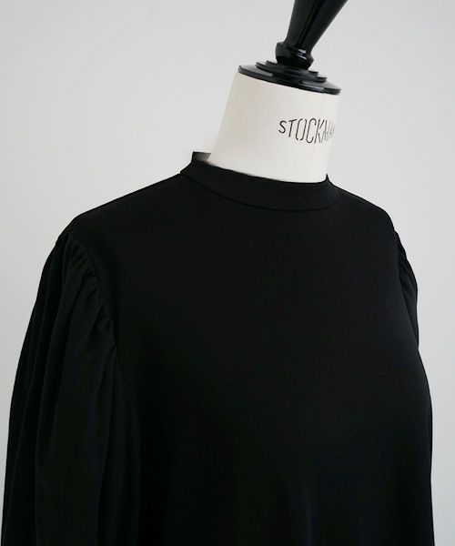 Mochi.モチ.volume sleeve tops [ma22-to-01/black]