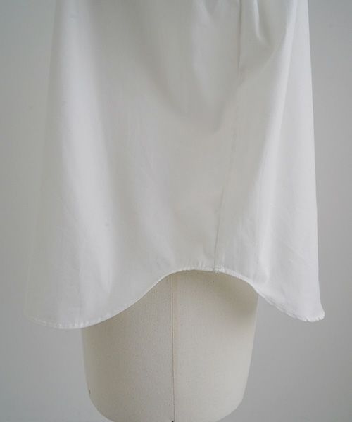 Mochi.モチ.cotton silk gather blouse [ma22-b-01/white]
