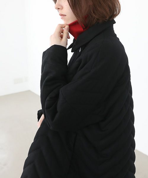 Mochi.モチ.quilted jacket [ma22-jk-02/black]