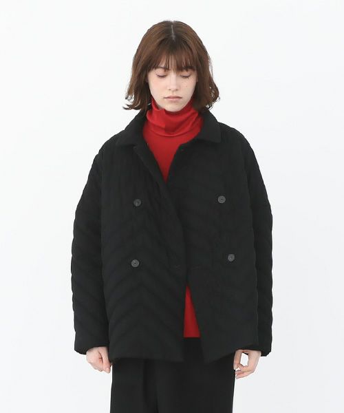 Mochi.モチ.quilted jacket [ma22-jk-02/black]