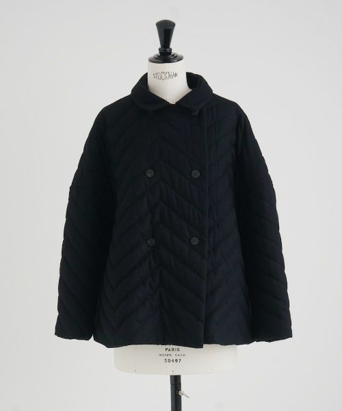 Mochi.モチ.quilted jacket [ma22-jk-02/black]