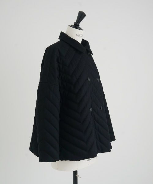 Mochi.モチ.quilted jacket [ma22-jk-02/black]