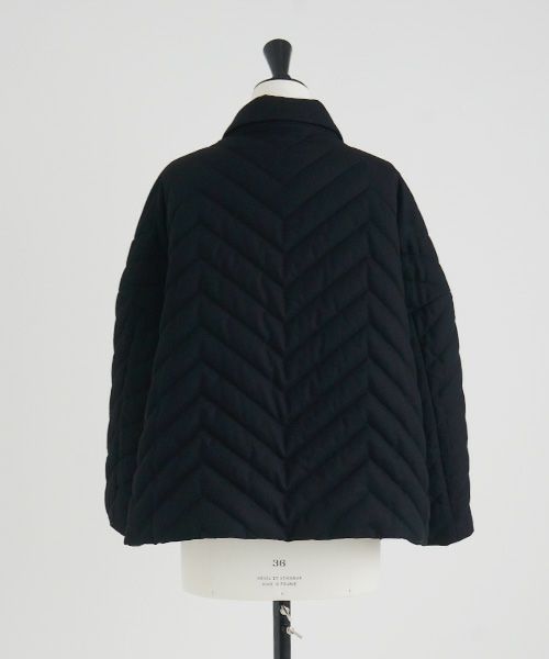 Mochi.モチ.quilted jacket [ma22-jk-02/black]