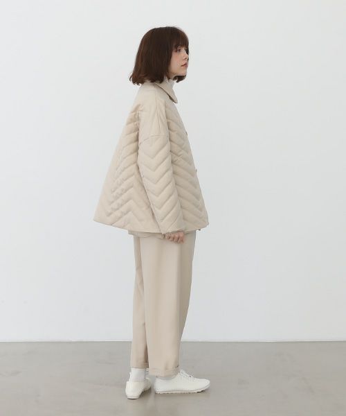 Mochi.モチ.quilted jacket [ma22-jk-02/off beige]