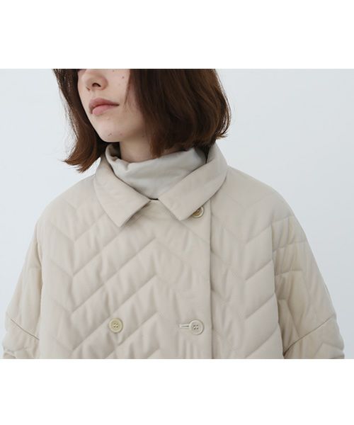 Mochi.モチ.quilted jacket [ma22-jk-02/off beige]