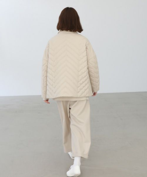 Mochi.モチ.quilted jacket [ma22-jk-02/off beige]