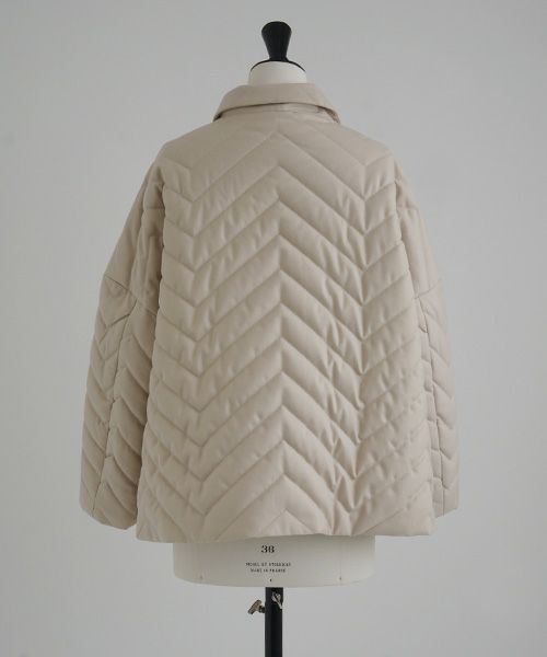 Mochi.モチ.quilted jacket [ma22-jk-02/off beige]